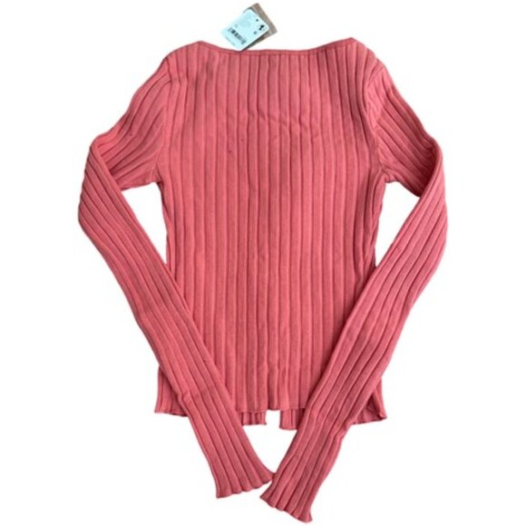 NWT Free People Tilly Long Sleeve Cardi in Coral - Size XS - Picture 10 of 10